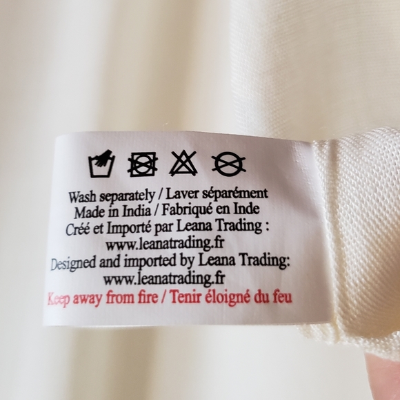 Institut Esthederm Paris Beach Wrap Cream Coral Toggles Boho Hippie 100%Viscose - Picture 12 of 12